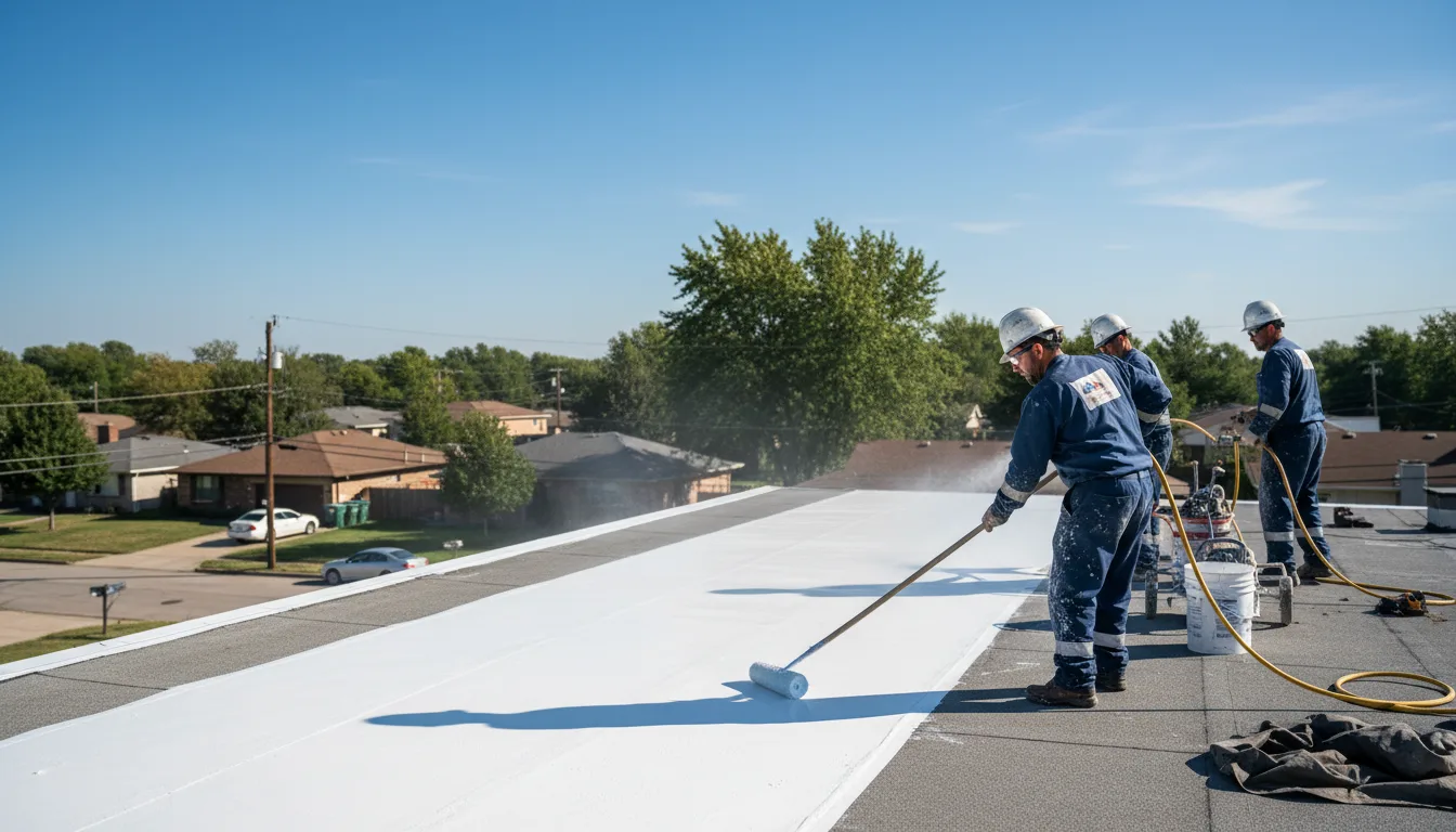 Commercial roof coating in Panama, OK near me
